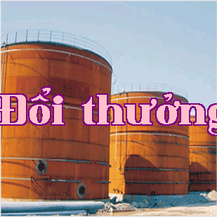 Khu vực bán thành phẩm bể chứa dầu đứng